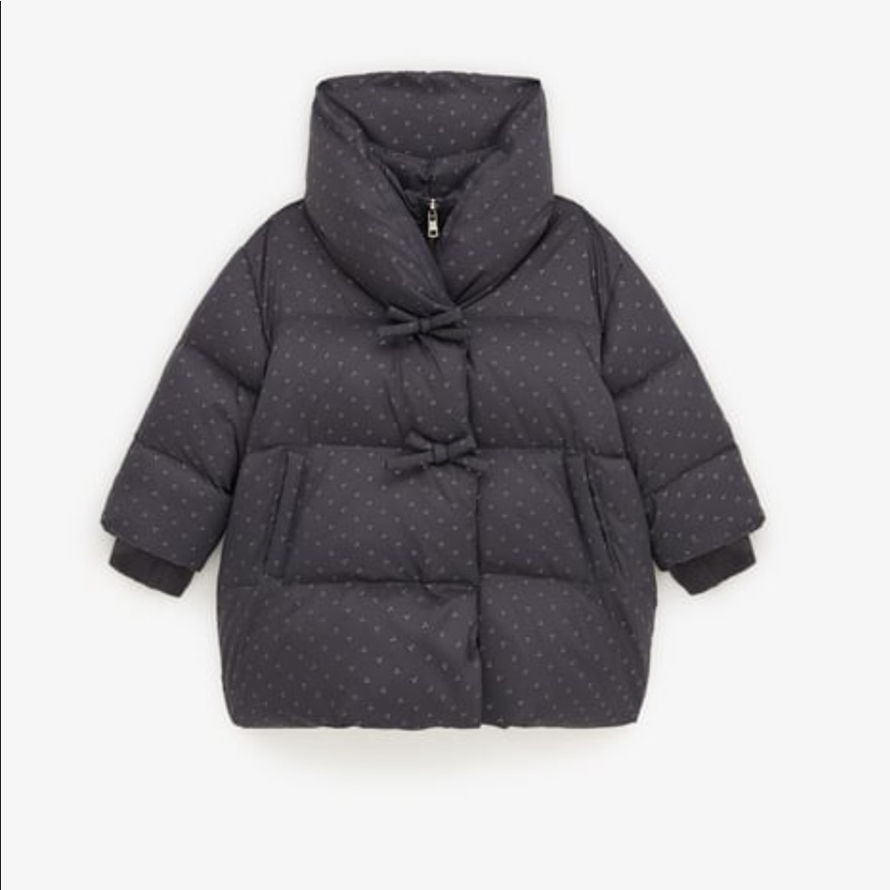 Zara Sparkly Down puffer coat, size 18-24 mo